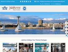 Tablet Screenshot of jaishreeholidays.com